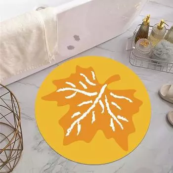 Коврик для пола в ванной комнате из диатомовой грязи, водопоглощающий, быстросохнущий, устойчивый к грязи и простой в уходе, нескользящий и износостойкий 1 шт. 40*60CM жёлтый