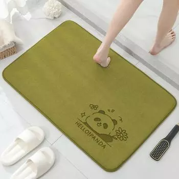 Коврик для пола в ванной комнате, впитывающий коврик для унитаза с принтом панды, нескользящий коврик для унитаза, входной коврик 40cm*60cm