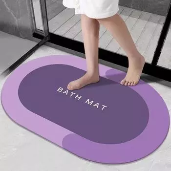 Коврик для пола, вход в ванную комнату, впитывающий и нескользящий коврик для ног, ковер розовый