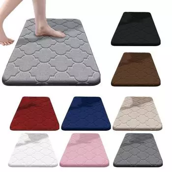 Коврик для пола Yousheng, нескользящий, впитывающий воду, предотвращает падения, декоративный, для гостиной, прочный, впитывающий воду, коврик для душа 60cm темно-серого
