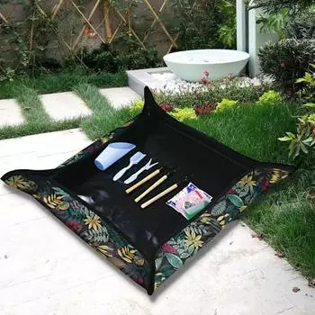 Коврик для посадки, водонепроницаемый, устойчивый к пятнам, складной коврик для пересадки из ткани Оксфорд, коврик для пересадки горшечных растений для фермы разноцветный