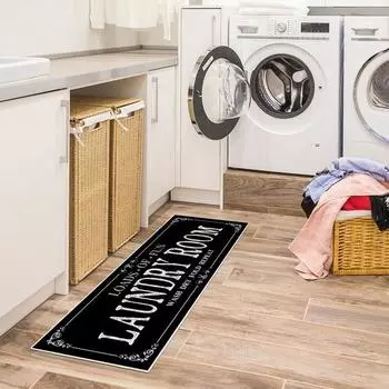 Коврик для прачечной, нескользящая основа, супермягкий водопоглощающий ультра-толстый коврик для стирки, декор комнаты B