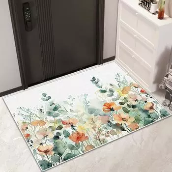 Коврик для прихожей, водонепроницаемый, нескользящий, износостойкий и устойчивый к грязи коврик для ног, новый моющийся коврик для дома из салфеток 40 * 60CM diatom mud