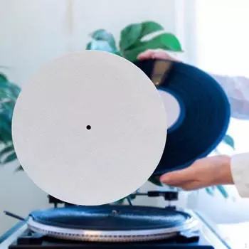 Коврик для проигрывателя 12 дюймов, демпфирующий войлок, защитный материал для улучшения звука серый