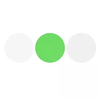 Коврик для проигрывателя пластинок, уменьшающий статический шум пыли, сменный акриловый коврик для пластинок для 12-дюймовых пластинок Bright White