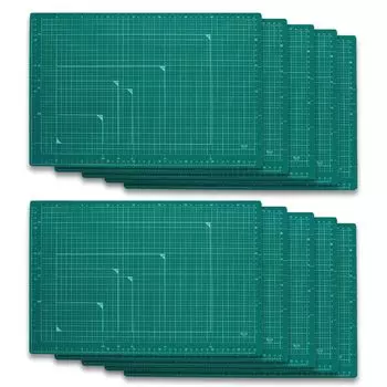 Коврик для резки Plus, двухсторонний коврик для резки A3 300 x 450 мм, зеленый x 10 CS-A3 48-584 зелёный