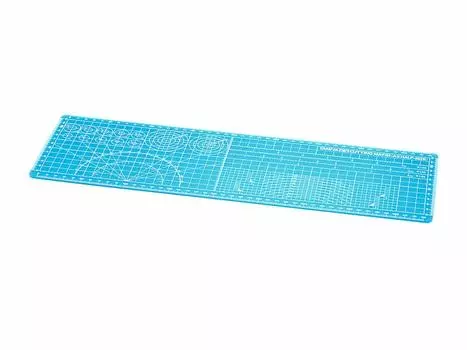 Коврик для резки Tamiya Craft Tool Series A3, половина пластиковой модели, инструмент 74144 № 144, размер/синий