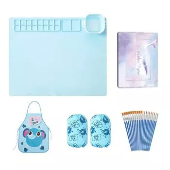 Коврик для рисования Силиконовые коврики для красок Литейные формы Палитра Детский ремесленный силиконовый лист Литейные формы Коврик утолщенный Моющийся Для Искусства розовый