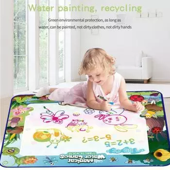 Коврик для рисования водой, креативная, улучшенная, портативная, полезная, волшебная доска для рисования цветов для малышей, для школы C