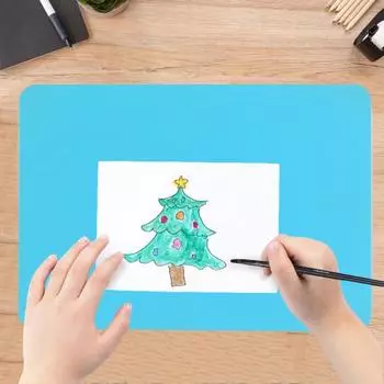 Коврик для рукоделия Большой силиконовый полимерный эпоксидный лак с антипригарным покрытием, термостойкий защищает настольный коврик для поделок своими руками розовый