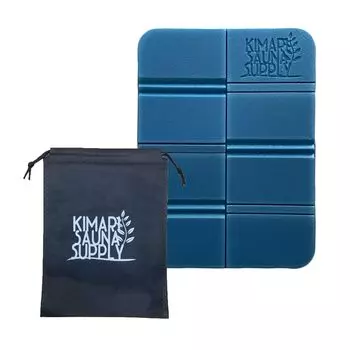 Коврик для сауны с чехлом для коврика [Kimari Supply] (синий)