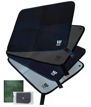 Коврик для сауны, ультратонкий, складной, компактный, моющийся, для сауны, шапочка для сауны, коврик для бассейна, 1 шт., легкий, водонепроницаемый, сумка для хранения в комплекте чёрный