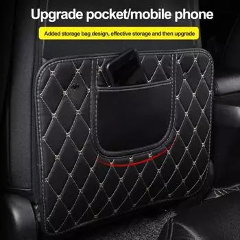 Коврик для сиденья автомобиля Kick Seat Protector Car Back Pockets with Organizer Водонепроницаемый автомобиль A