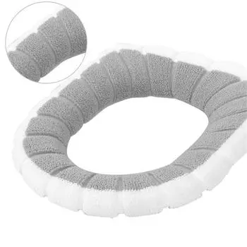 Коврик для сиденья унитаза Мягкая подкладка Моющийся коврик для унитаза Подогреватель Подушка Аксессуары для ванной