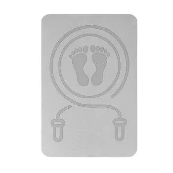 Коврик для скакалки 6 мм, противошумный коврик для скакалки, напольные коврики для упражнений, амортизирующий коврик для йоги, коврик для скакалки из TPE, фитнес-пад серый