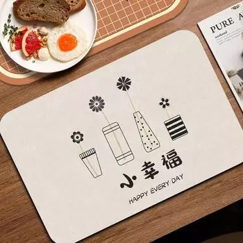 Коврик для слива диатомовой грязи для кухни, изоляционный коврик для мойки, впитывающий коврик для раковины, туалета, ванной комнаты, нескользящий коврик 30*40cm