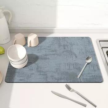 Коврик для слива на кухне, противоскользящий впитывающий коврик, коврик для слива посуды, коврик для кофемашины, коврик для чая 30 * 40CM