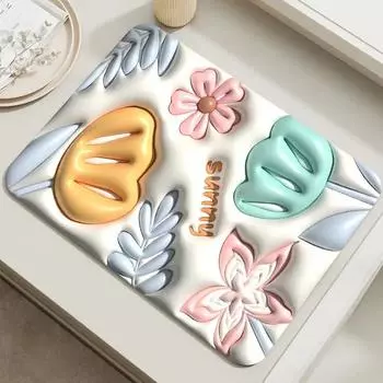 Коврик для слива, впитывающий коврик для сушки чашек и тарелок, 40x60 см, диатомовая грязь, нескользящий и устойчивый к пятнам коврик для стола небесно-голубой