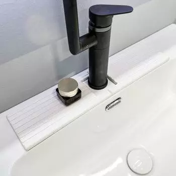 Коврик для смесителя для кухни, быстросохнущий каменный смеситель, защита от брызг, диатомитовый коврик для слива, инновационный протектор смесителя белый
