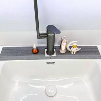 Коврик для смесителя Yousheng для кухни, быстросохнущий каменный смеситель, защита от брызг, диатомитовый коврик для слива, инновационный протектор смесителя белый