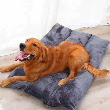 Коврик для сна для домашних животных, съемный и моющийся двухсторонний коврик для собак, подходит для маленьких и средних собак и кошек S серый