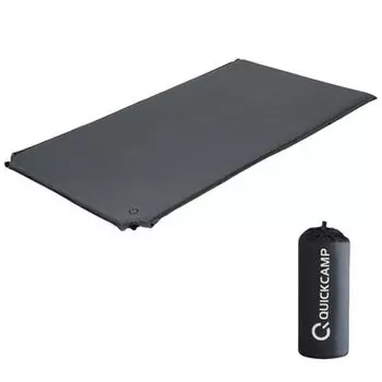 Коврик для сна в машину 8 см, очень толстый, размер серый R Value, надувной коврик для кемпинга, надувной коврик для палатки [Quick Camp], полудвуспальный QC-CMW8.0 10,2 серый