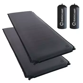 Коврик для сна в машину 8 см, очень толстый, одинарный, набор из 2 штук, серый, R Value Inflator Mat, коврик для кемпинга, надувной коврик, палаточный коврик [Quick Camp] QC-CM8.02 10.2 серый