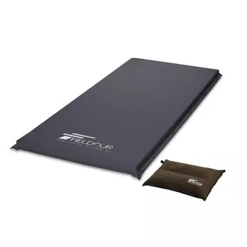 Коврик для сна в машину FIELDOOR толщиной 10 см, надувная подушка, автоматически надуваемый матрас, соединяемый, высокоплотный пенополиуретан, большой клапан, воздушный коврик