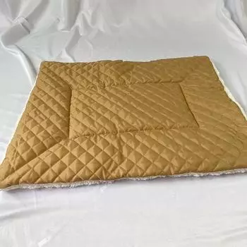 Коврик для собачьей конуры, одеяльце для собак на осень/зиму, плюшевое одеяло с кондиционером из золотистого меха, плюшевая подушка XS:39*42cm