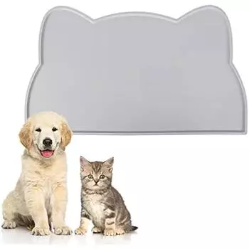 Коврик для собак и кошек, анти-дерапантный ковер под малышей для животных, коврик для еды, водонепроницаемый, 44x25 см 44x25x1cm