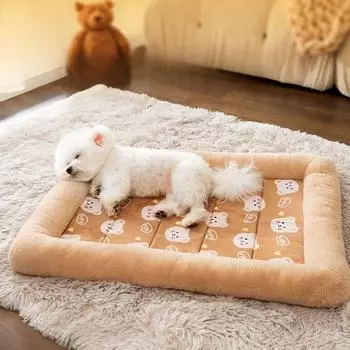 Коврик для собак на осень и зиму, утепленный шерстяной вольер, собачья будка, кошачья будка, теплая собачья кровать, спальный коврик для маленькой собаки, будка для домашних собак S