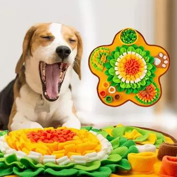 Коврик для собак Sniff, многофункциональный коврик для кормления собак, избавляющий собак от скуки с играми для собак Pupsicles и дозатором лакомств 60x60cm