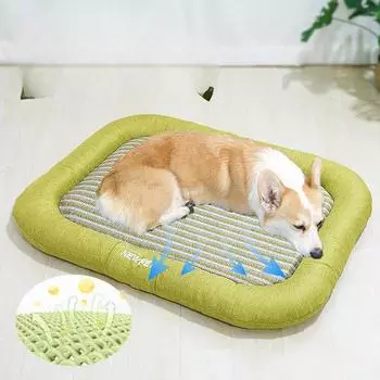 Коврик для собак, универсальный, на все времена года, съемный и моющийся, коврик для домашних животных, коврик для сна для собак, напольный коврик, коврик для сна для кошек, будка S 65 * 50 * 8cm