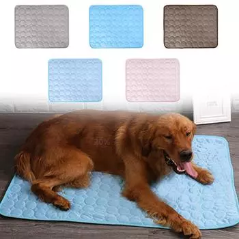Коврик для собаки, домашний кот, прохладный летний прохладный коврик для кровати, подушка для дома One Size синий