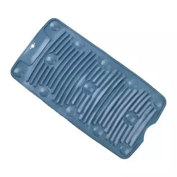 Коврик для стирки одежды, присасывающийся диск с высоким трением, силиконовая практичная складная доска для стирки для дома синий