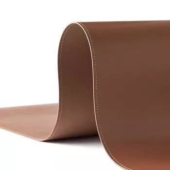 Коврик для стола COZE PU, коврик для мыши, прочный и износостойкий, водонепроницаемый, легкий, не оставляет отпечатков пальцев, легко коричневый