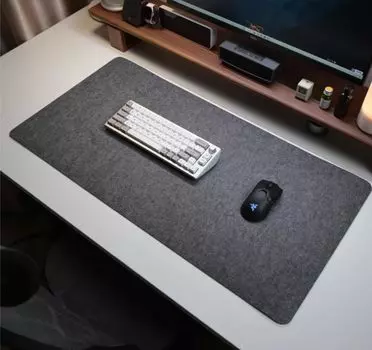 Коврик для стола IPPON, серый, войлочный, 70x35 см, влаговпитывающий коврик для мыши, большой коврик для ПК, коврик для клавиатуры, прочный коврик для офиса и дома, рабочий стол, рабочая зона