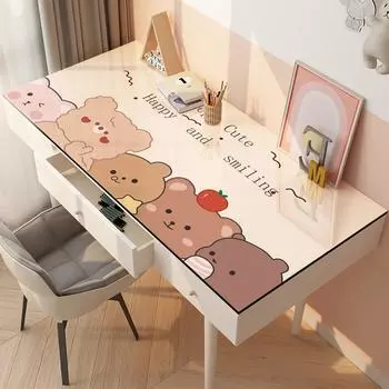 Коврик для стола противоскользящий, высококачественный, с оттенком чистоты, с рисунком милой девочки, детский коврик для учебы 40 * 60CM