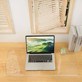 Коврик для стола ПВХ прозрачный 100 см x 50 см толщина коврик для стола прозрачный устойчивый чехол для стола для учебы скатерть для офисного стола AHAZIAH 1.5 мм