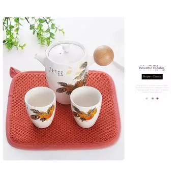 Коврик для сушки посуды 20x20 см, коврики для сушки в шкафу, впитывающий коврик из микрофибры, нескользящий, термостойкий, для сушки посуды