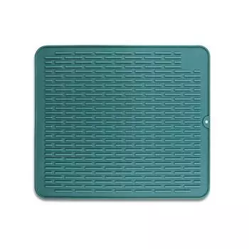 Коврик для сушки посуды Гибкие чашки Тарелки Сушильная посуда Посуда Вилки Противоскользящий многоразовый подвесной столовый коврик для столовых приборов серый