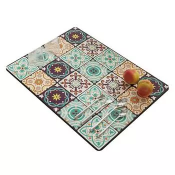 Коврик для сушки посуды Изысканный узор Износостойкий впитывающий коврик для сушки посуды Обеденный стол 30*40cm