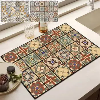 Коврик для сушки посуды Коврик для кухни Впитывающий коврик для сушки посуды Впитывающий коврик для сушки посуды Коврик для кухни Принадлежности для ковров 30x40cm
