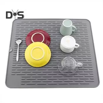 Коврик для сушки посуды Теплоизоляционный несущий нескользящий коврик для сушки посуды для кухонной чашки белый