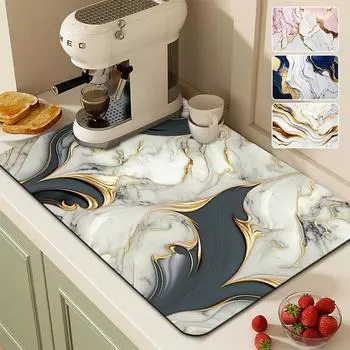 Коврик для сушки посуды, впитывающий коврик для сушки посуды, кухонные принадлежности, коврик для сушки кухни, украшения для домашнего стола, коврики для декора S 30x40cm