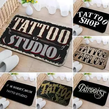 Коврик для тату-салона, коврик для двери, моющийся, для ванной, спальни, кухни, ковер, нескользящий, для коридора, крыльца, входа 40x60cm