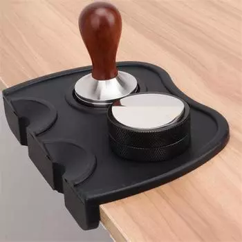 Коврик для темперирования кофе эспрессо силиконовый держатель для темперирования угловой коврик противоскользящий коврик для темперирования кофейная посуда бариста инструменты для трамбования M