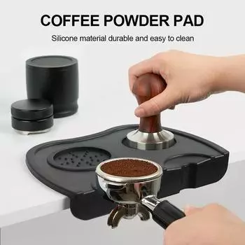 Коврик для темперирования кофе, кофейная утварь, ручная кофеварка, силиконовый коврик для темперирования, держатель для темперирования кофе эспрессо, угловой коврик