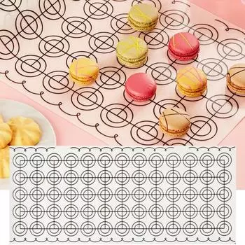 Коврик для теста пищевой класс с антипригарным покрытием, не содержащий бисфенола А, многоразовый термостойкий складной коврик для теста «сделай сам», формы для выпечки чёрный