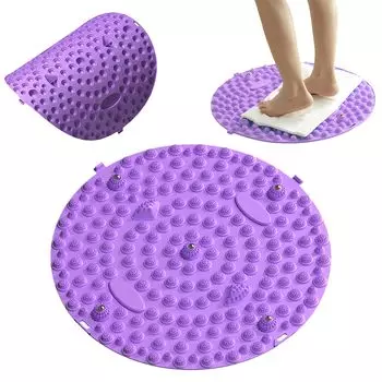 Коврик для точечного давления на стопу 37 см Zmrzyh Коврик для точечного давления на стопу Доска для акупрессуры Массаж стоп Расслабление подошв Коврик для акупрессуры на свод стопы Эргономичный фиолетовый